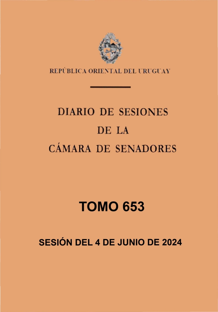 DIARIO DE SESIONES DE LA CAMARA DE SENADORES del 04/06/2024